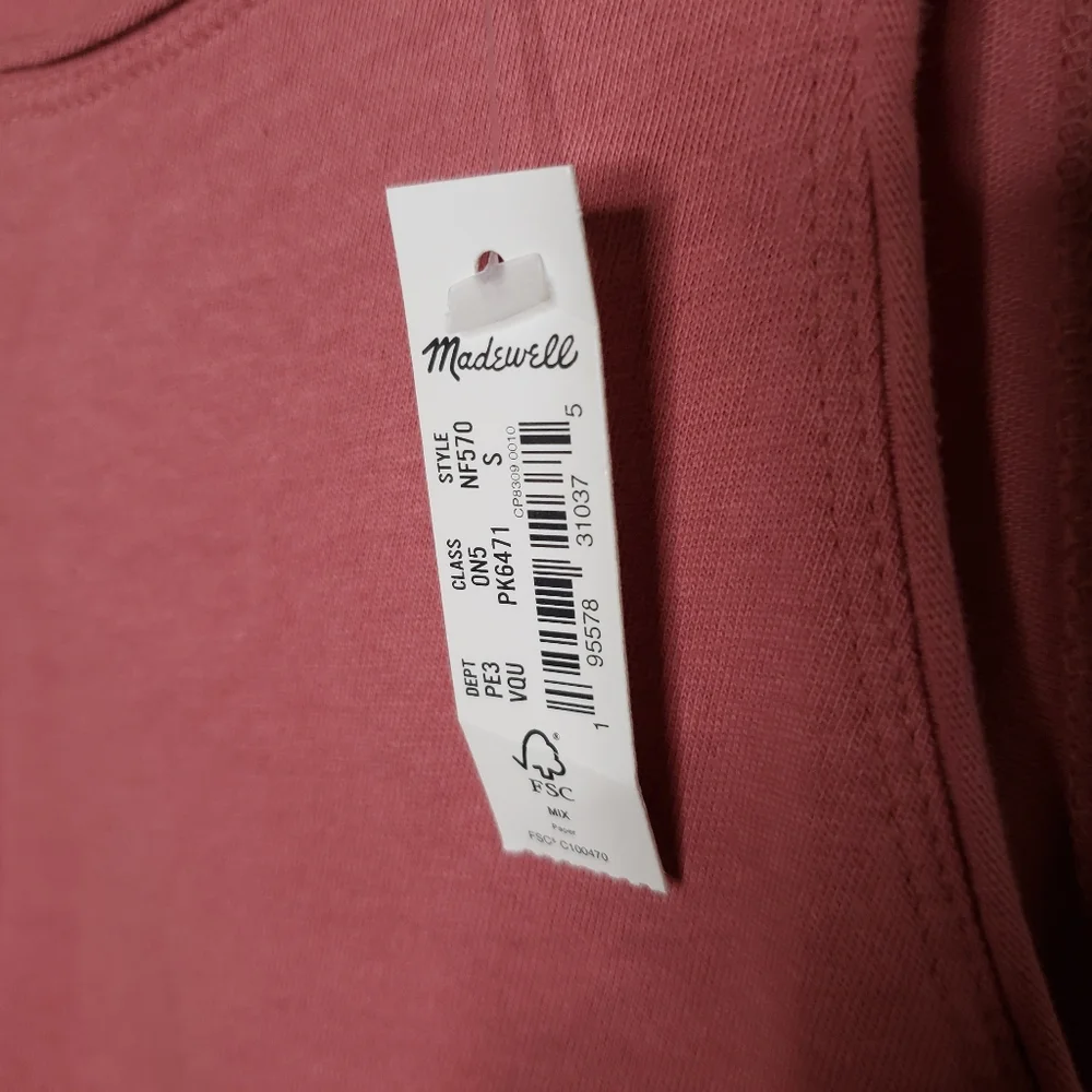 Madewell Softfade cotton coverup tank dress midi length small NWT - Picture 8 of 9